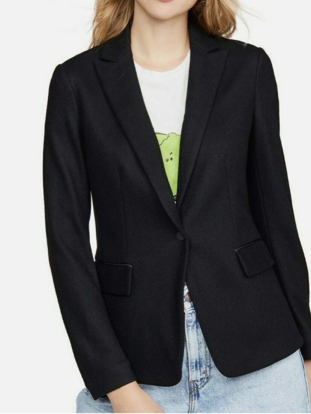 Rag & Bone Lexington Black Wool Blazer. Size 4.